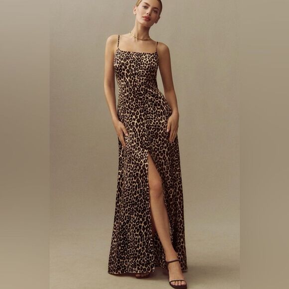 Reformation NWT Selah Silk Dress in Leo - Picture 1 of 9